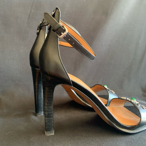 Coach Semi Matte Calf Saddle Indi Heels CA - Picture 5 of 7